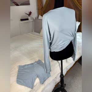 Skims Soft Blue Lounge Set Small